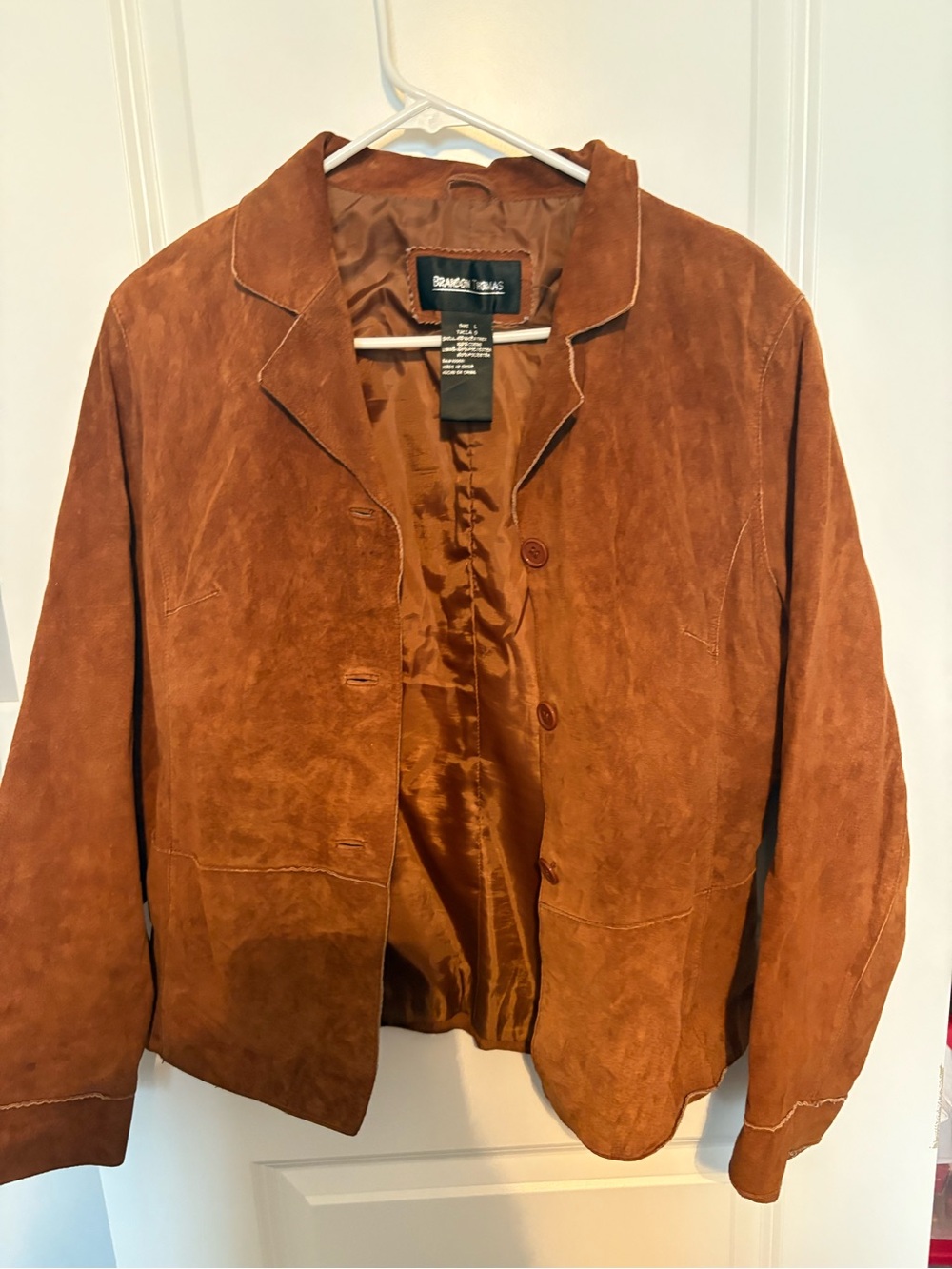 Brandon Thomas Rust Brown Suede Blazer